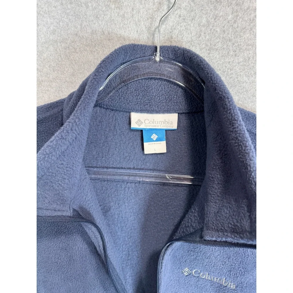 Columbia‎ Jacket Mens Large Full Zip Fleece Outdoor Hiking Lightweight WM6113